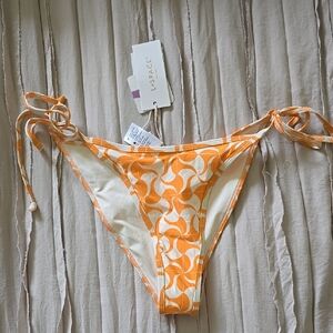 NWT L*Space Orange Patterned Bikini Bottom